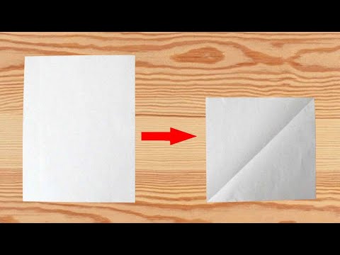 Video: Wie Man Aus Papier Ein Quadrat Macht