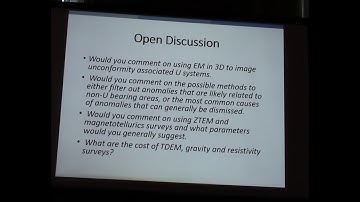 11- Open Discussion of Various Topics- 2017 Saskatchewan Geological Open House