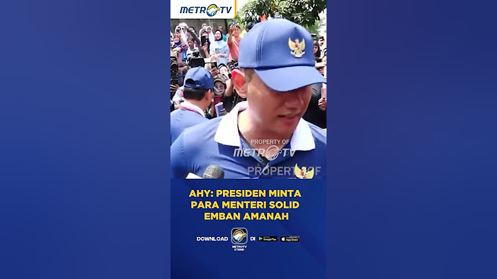 AHY : Presiden Minta Para Menteri Solid Emban Amanah