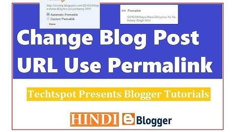 Change Blog Post URL | Use Permalink - Hindi Urdu