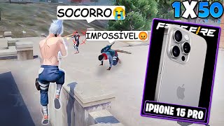 Fui Pro Rushadão Solo vs Squad Com o Novo Iphone 15 Pro - Free Fire Mobile