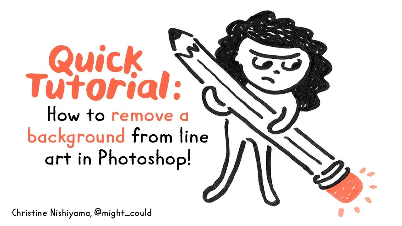 Quick Tutorial: How to Remove a Background from Line Art in Photoshop –  Might Could Studios