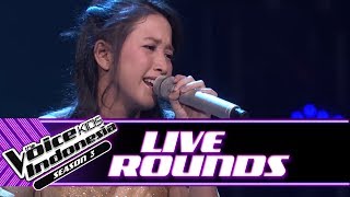 Nadhia 'Chandelier' | Live Rounds | The Voice Kids Indonesia Season 3 GTV