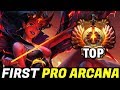 FIRST Queen of Pain ARCANA Pro gameplay by Top Immortal Rank Dota 2