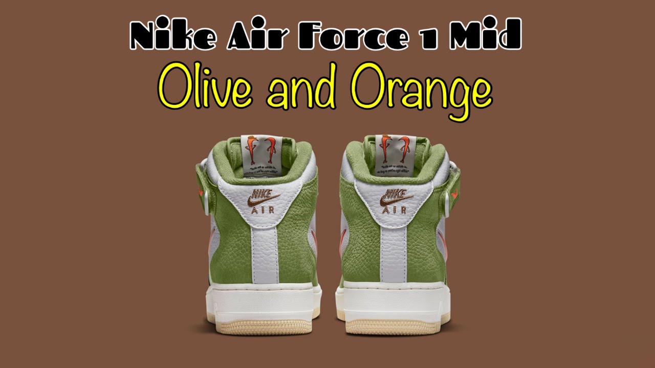 olive air force 1 mid