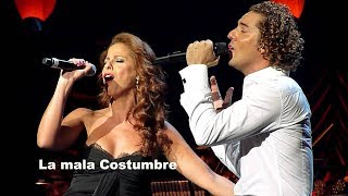 Video thumbnail of "Pastora Soler y David Bisbal LA MALA COSTUMBRE"