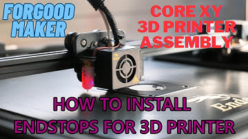 HOW TO INSTALL ENDSTOPS FOR 3D PRINTER | 3D PRINTER ASSEMBLY | MECHANICAL ENDSTOP |CORE XY 3DPRINTER