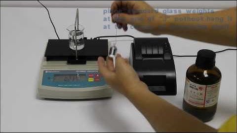 Demo Video for DahoMeter Liquids Density Testing Equipment,Densitometer Hydrometer---DH-300L