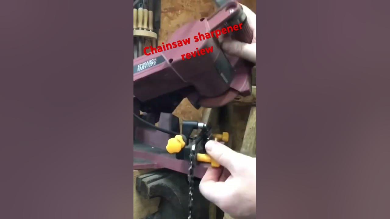 Harbor Freight Chicago electric chainsaw sharpener review YouTube