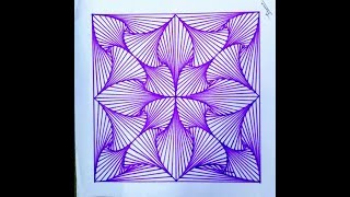 geometric designs draw drawing pattern 3d simple wall basteln patterns drawings pen ink math doodle illusion tutorial sterne zeichnen painting