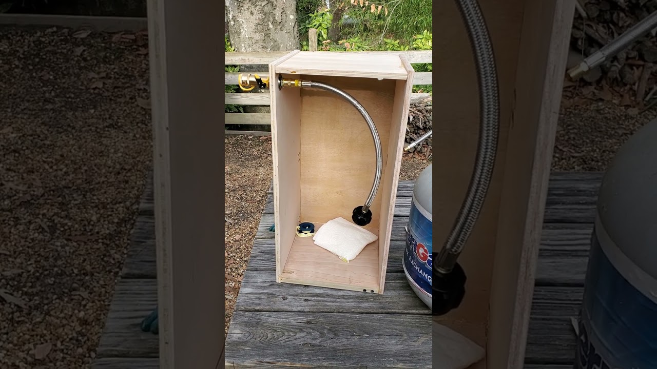 Ford Van Camper Conversion- propane locker: part 3