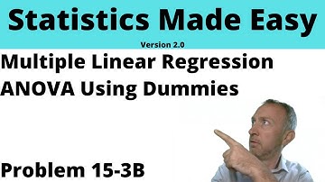 Statistics Module 15 V2 - Multiple Linear Regression, ANOVA Using Dummies, Problem 15-3B