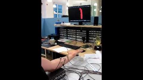 Myoelectrically controlled virtual limb, initial testing