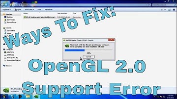 How To: Fix OpenGL 2.0 Support Error For Windows XP/Vista/7/8/10