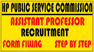 HP Public Service Commision | One Time registration Portal | Form Filling online Step by Step