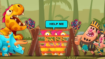 HELP ME RAPTOR with Fight - DINO BASH 2 TRAVEL THROUGH TIME GAMEPLAY