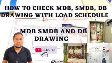 How to check Mdb,Smdb,Db drawing with load schedule | Mdb Smdb and Db drawing
