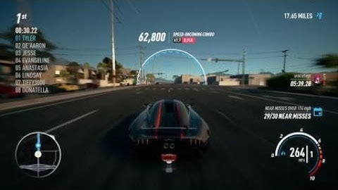 267 MPH!! in Regera in Need For Speed Payback!
