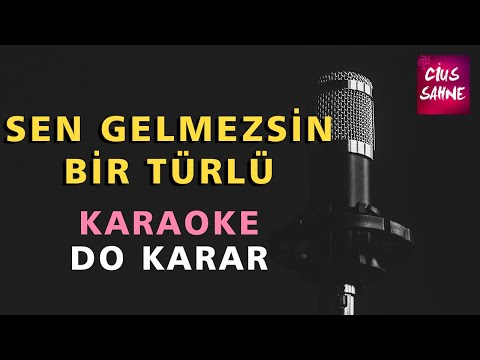 SEN GELMEZSİN BİR TÜRLÜ Karaoke Altyapı Türküler - Do