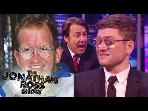 Taron Egerton Shows The Eddie The Eagle Look The Jonathan Ross Show