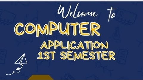 Computer Application Wbchse HS Class 11 1st Semester  1st Chapter 3rd Part @SolvedBca