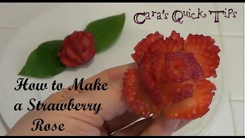 How to Make a Strawberry Rose
