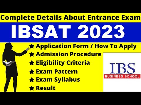 IBSAT 2023 Full Details: Notification, Date, Application, Syllabus, Pattern, Eligibility, Admit Card