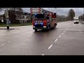 Tankautospuit en ladderwagen richting assistentie ambulance afhijsen bazuin capelle aan den ijssel