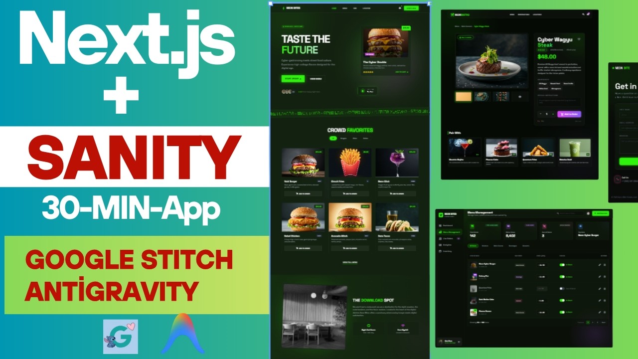 Google Stitch + Antigravity = Full Stack App |  كيف تصمم موقع كامل وتسلمه للعميل بأسرع وقت