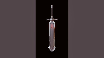 Final Fantasy iron sword model done in #blender #3d #b3d #modeling