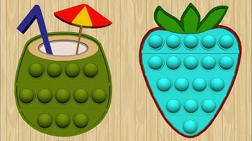 Pop It Fruits! Very satisfying and relaxing ASMR slicing game