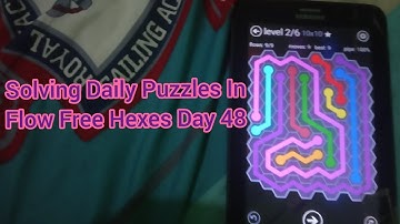 Solving Daily Puzzles In Flow Free Hexes Day 48