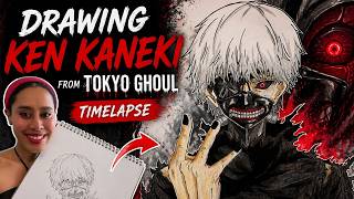 Drawing Ken Kaneki from Tokyo Ghoul | Timelapse screenshot 1