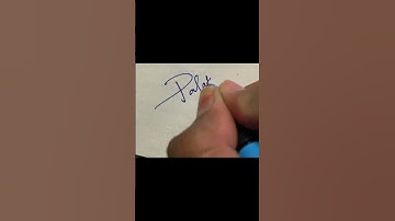 Signature ✍️ style for palak name#signature #sign #viral