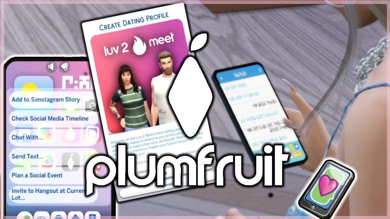 UPGRADED PHONES & NEW DATING APP? The Sims 4 PlumFruit Mod YouTube