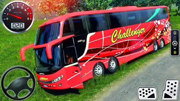 Offroad Coach Bus Driving 2024 - Real Uphill Bus Drive 3D Simulator - Android GamePlay