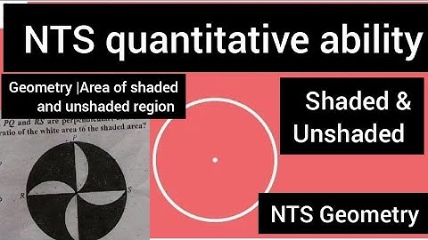 NTS GAT GRE Quantitative ability math |NTS Geometry Circles | Geometry |Area of shaded and unshaded