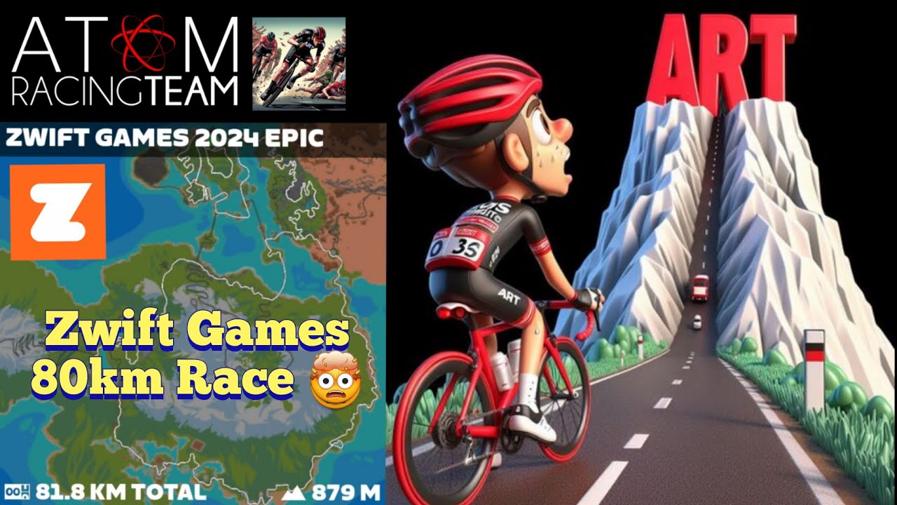 80km ZWIFT RACE!! 🤯 Zwift Epic Race. Zwift Games 2024. Cat B. YouTube