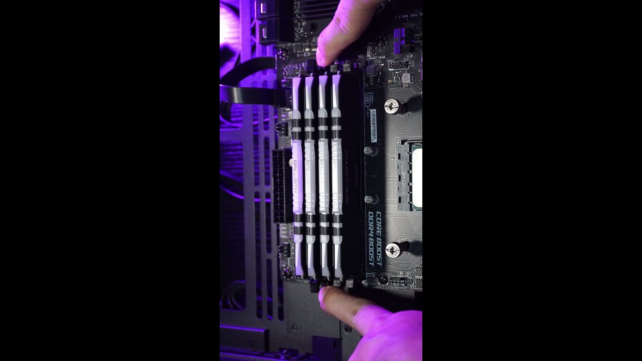 How To Install Ram Sticks In Your Pc For Beginners Shorts