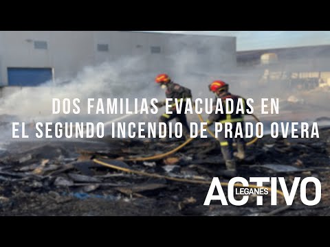 LEGANES | Dos familias evacuadas en el segundo incendio de Prado Overa en una semana