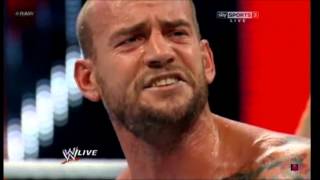 CM Punk tells the marks to sit down RAW 2/4/2013 Details