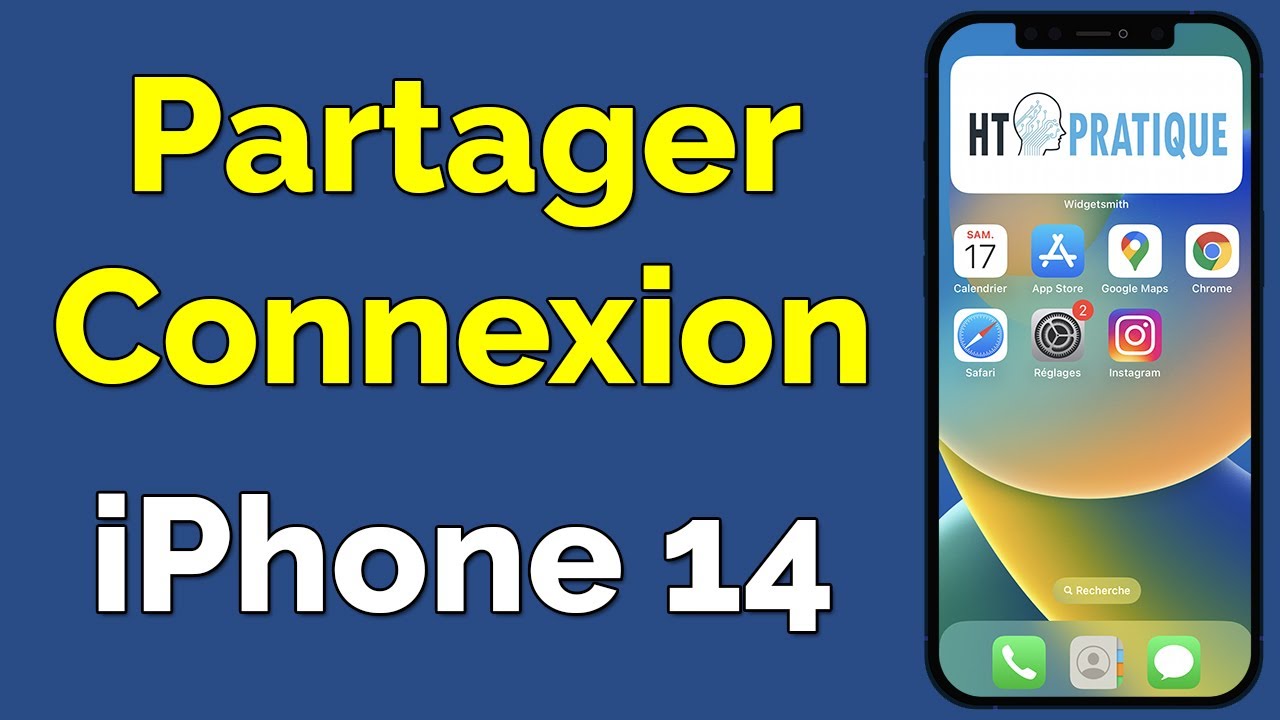 Comment faire un partage de connexion sur iPhone 14, partager wifi iPhone 14 YouTube