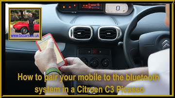How to pair your mobile to the Bluetooth system in a Citroen C3 Picasso