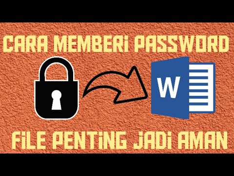 Cara Memberi Password Pada File Ms Word - Part 1