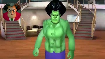 Scary Teacher 3D - Gameplay Walkthrough Part 13 - Chapter 1 2 3 4 Hulk (Android IOS)
