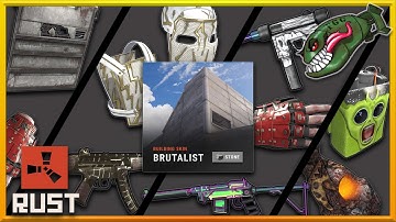 Rust Skins | Brutalist Building Skin & Garage Door, Arctic Skull SMG, Thundergold HQM #340