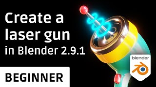 Modeling a retro sci-fi laser gun in Blender 2.9 | Beginner tutorial