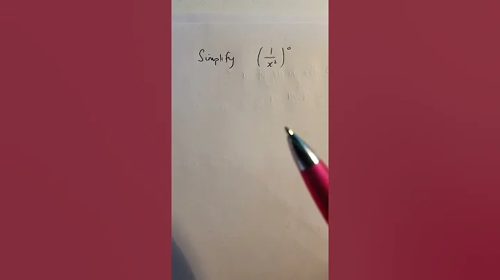 The Zero Power Rule Explained in 1 Minute