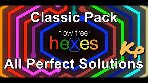 Flow Free Hexes - Classic Pack - All Perfect Solutions