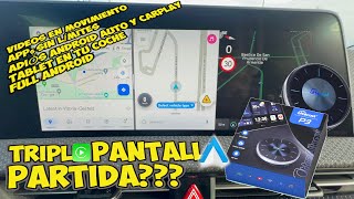 TRIPLE PANTALLA PARTIDA?? INSTALA LO QUE QUIERAS en TU COCHE | Tablet FULL Android OttoAibox P3 2024